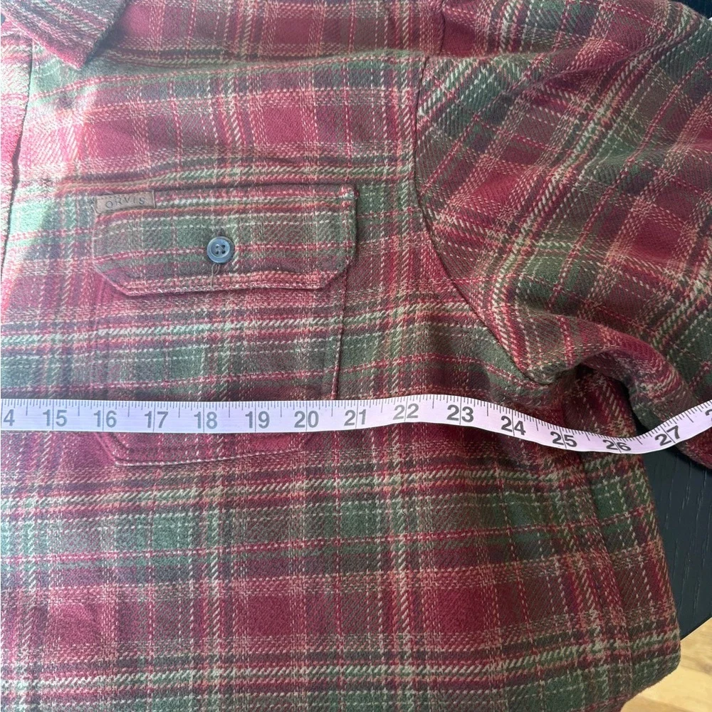 Orvis Plaid Flannel Shirt Jacket Shacket 100% Cotton Size XXL
